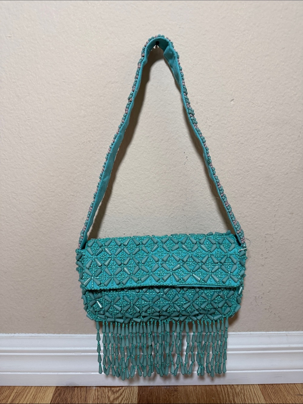 Antik Kraft Rani Snap Bead Shoulder Bag.
